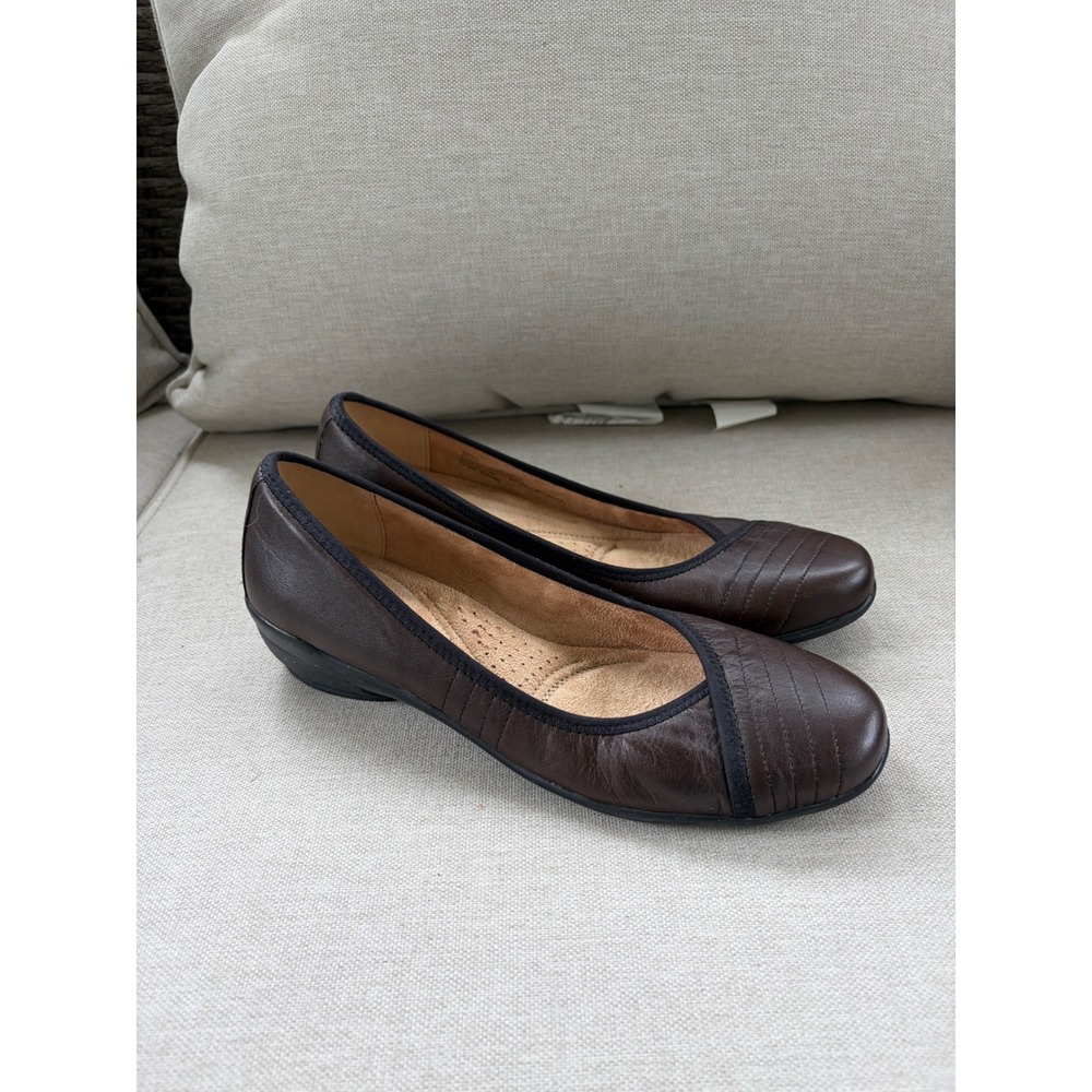 Naturalizer Novel Flats Womens 9.5M Brown Excellent Leather N5 Comfort